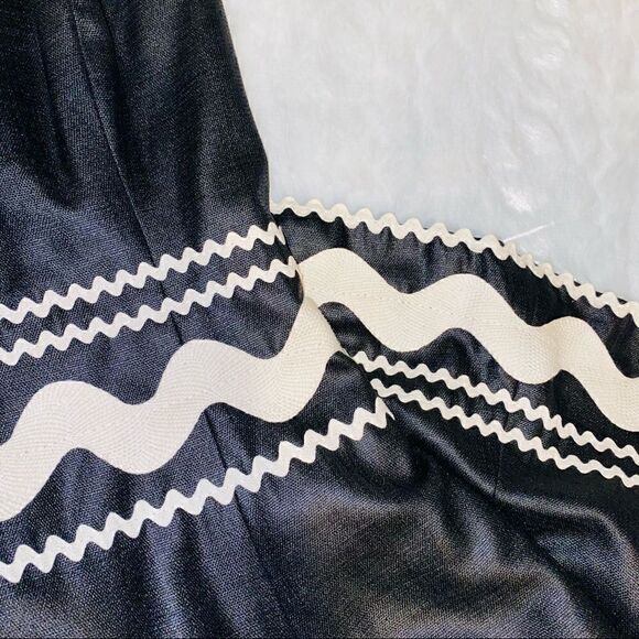 Shoshana Black Embroidered Strapless Dress - Picture 6 of 9